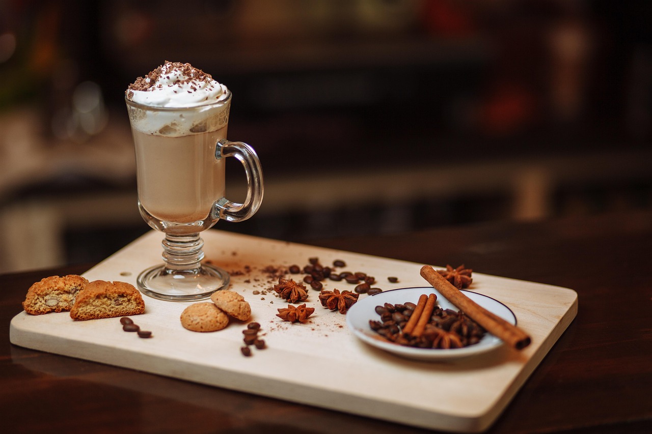 coffee, chocolate, food, drink, table, breakfast, mocha, cookies, mocha, mocha, mocha, mocha, mocha
